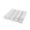 Martha Stewart Miles Plastic Stackable Office Desk Drawer Organizers, Various Sizes, Set of 6 BE-PB5834-6-6-CLR-MS - alternate 3